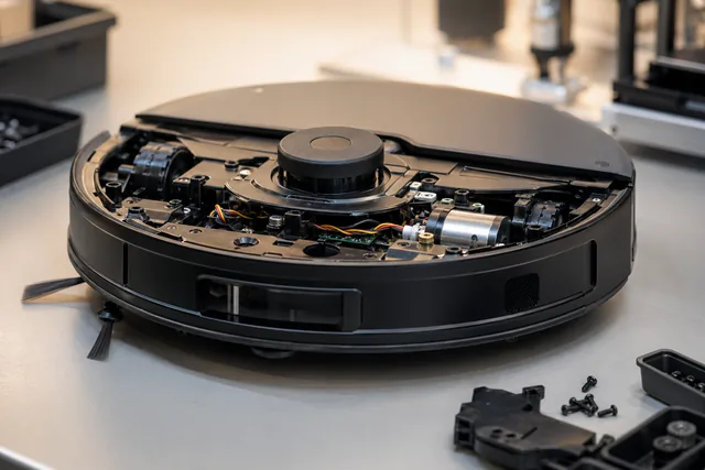 Smart consumer and lifestyle product assembly with internal modules visible