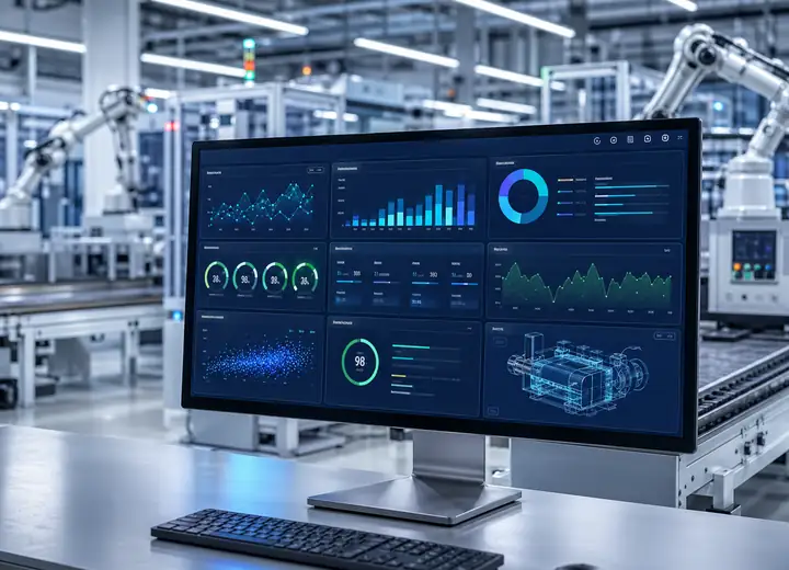 Real-time manufacturing analytics dashboard for automation integration