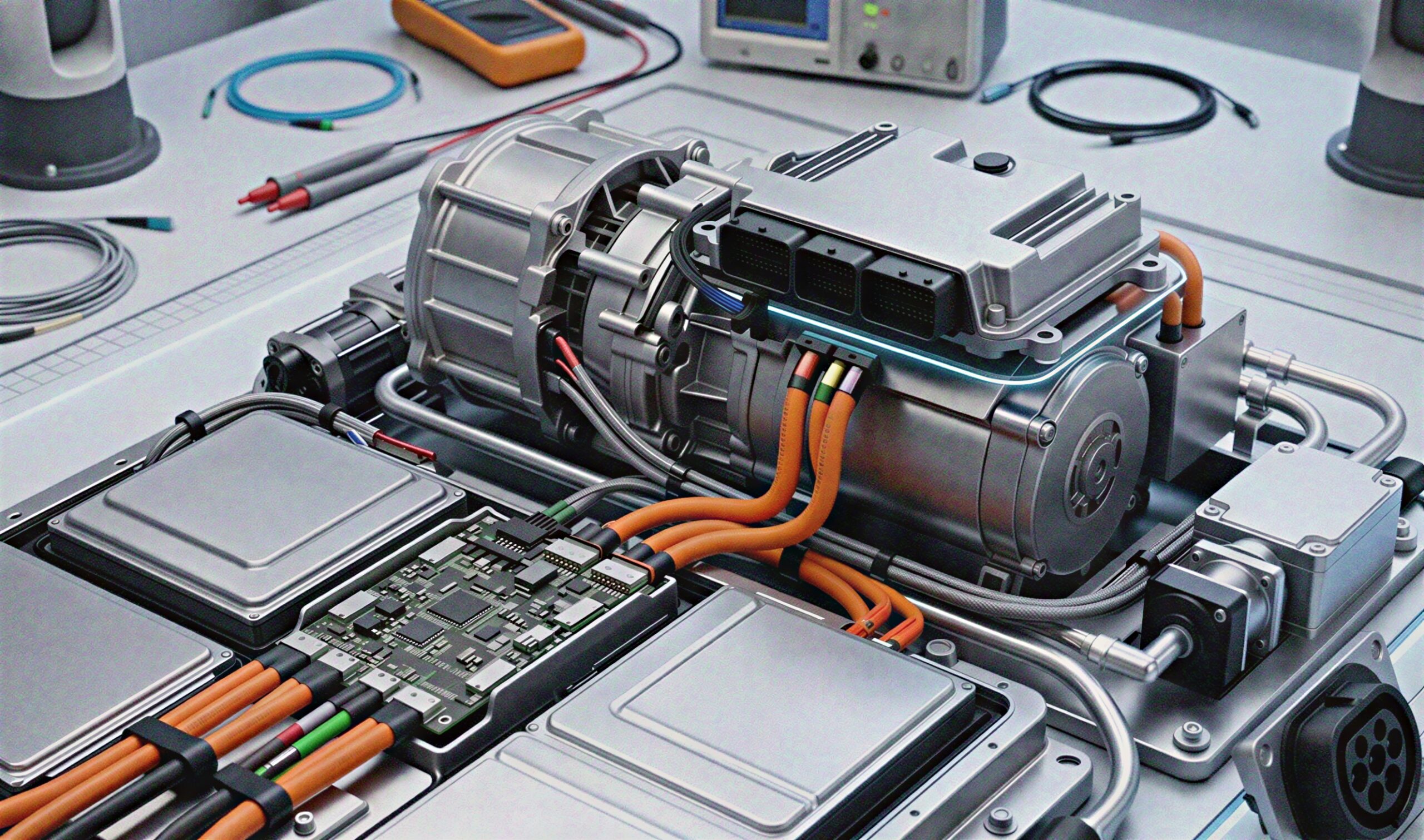 EV battery management and charging system components