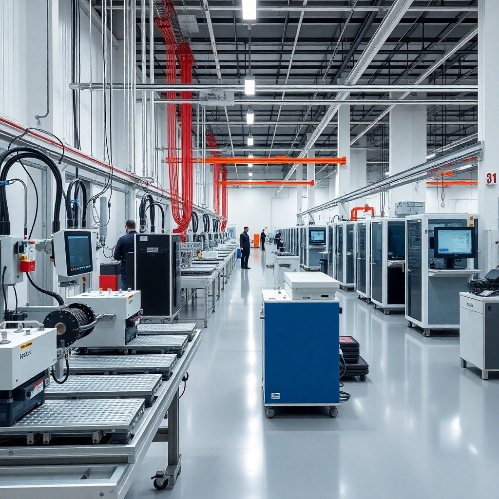 Modern injection molding manufacturing facility for DFM