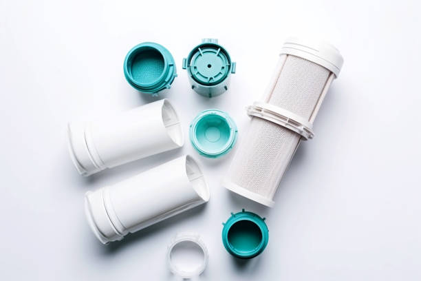 Water and air purification filter housings and components