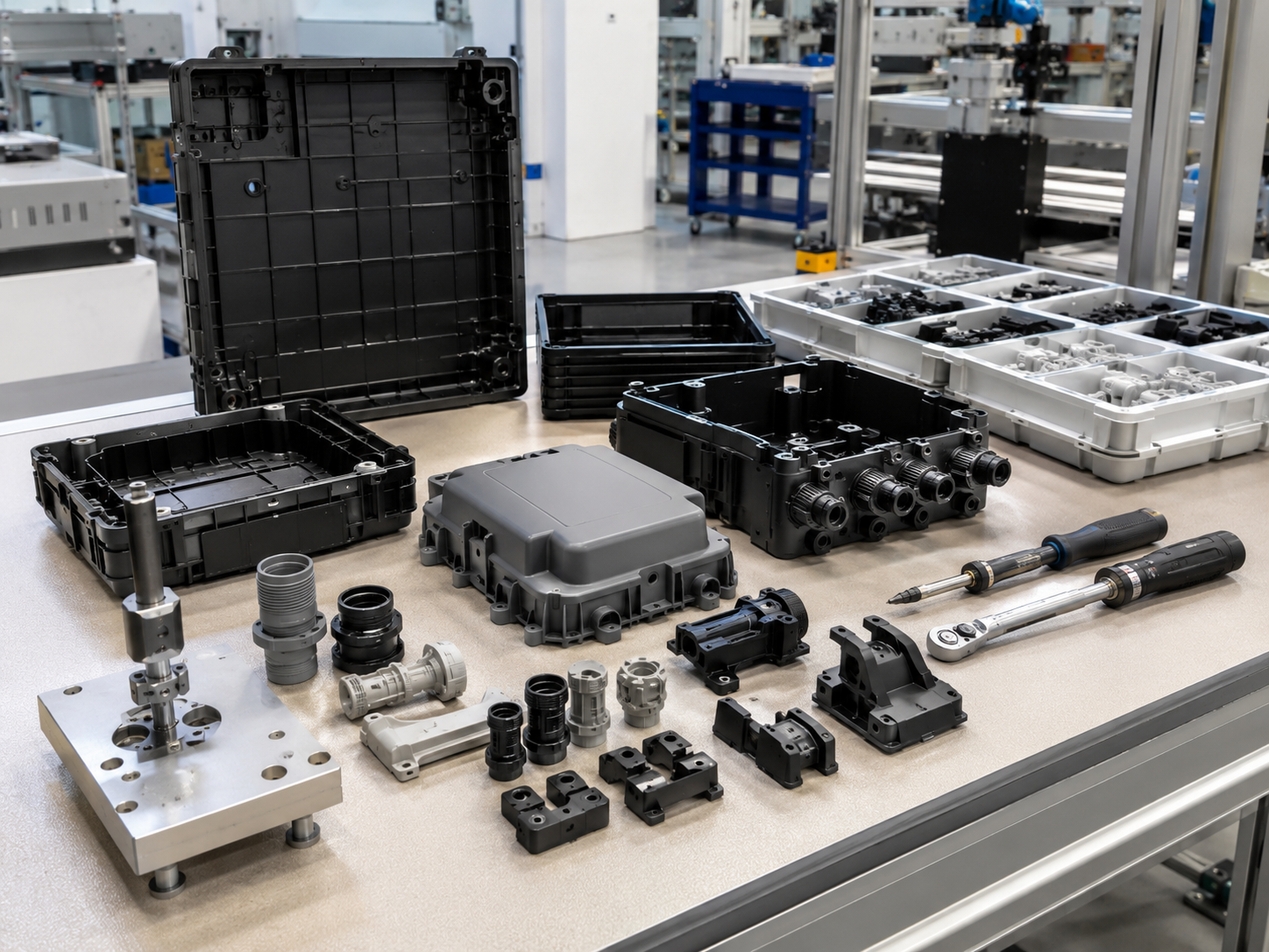 Industrial product assembly components