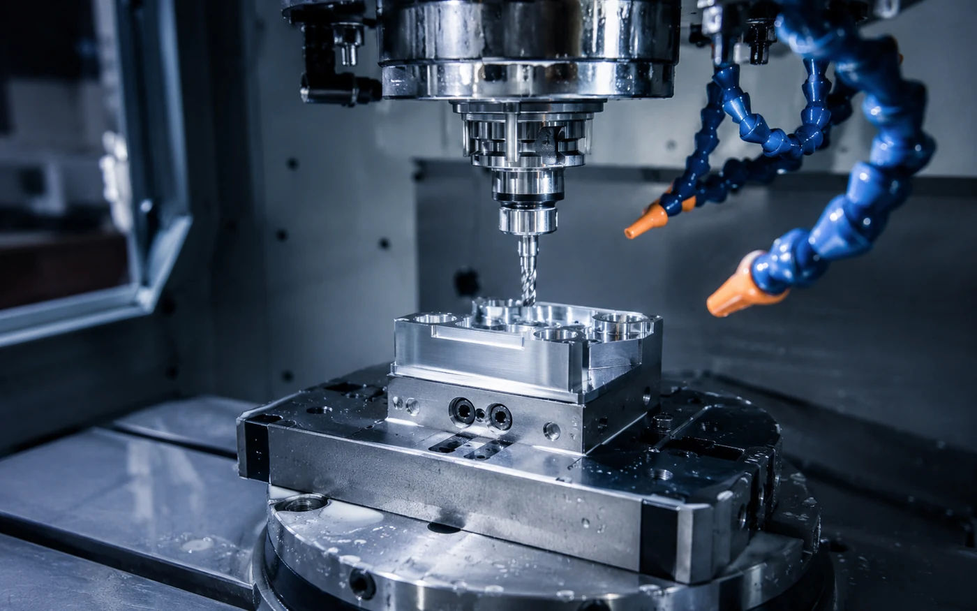 CNC or EDM precision machining process for tight-tolerance manufacturing