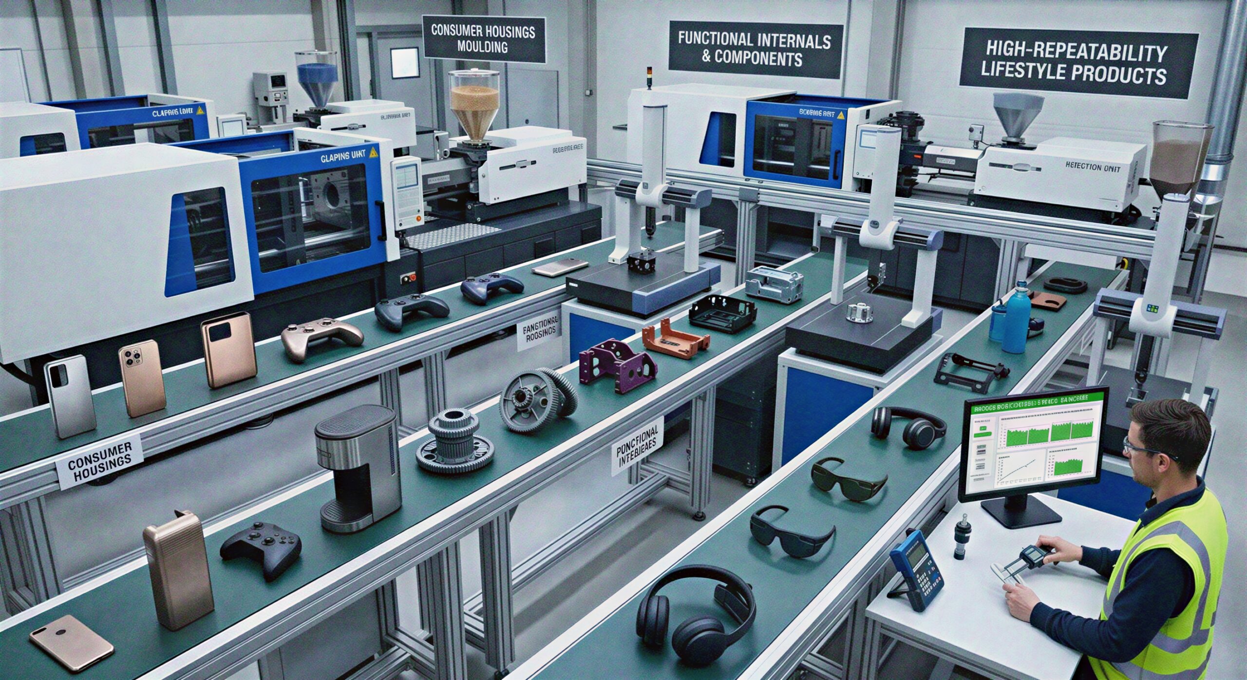 Consumer lifestyle product component manufacturing