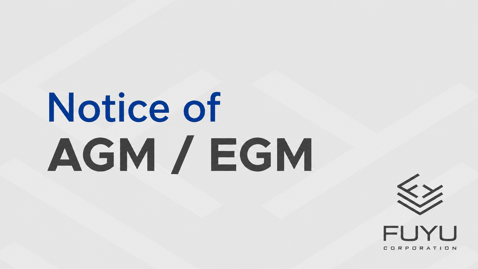 Notice of Annual General Meeting